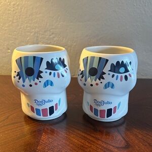 Don Julio Ceramic Art Cups Set of 2 – Claudio Limón Design – Tequila Bar Decor